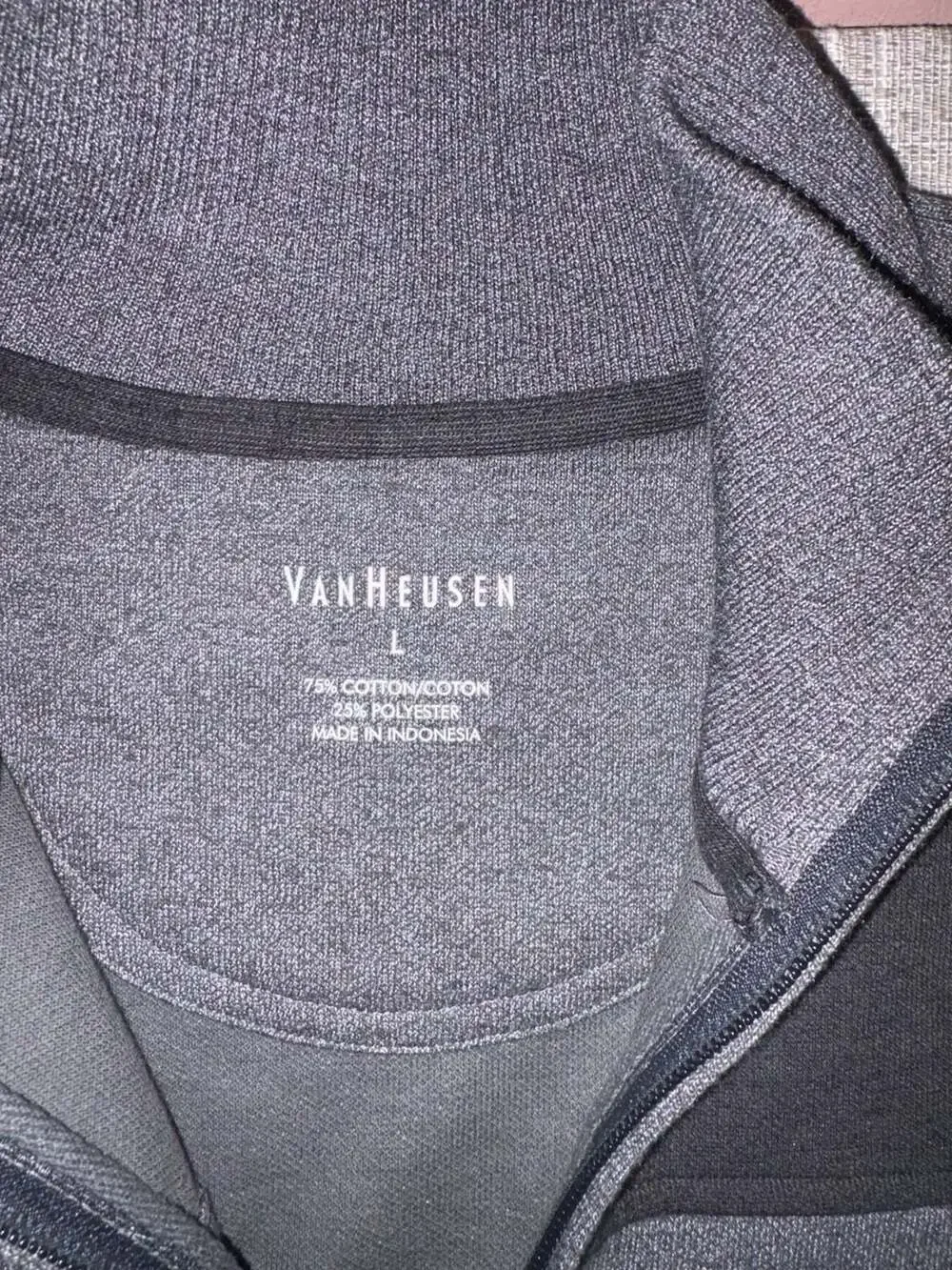 Van Heusen Men's Colorblock Quarter-Zip Pullover Sweatshirt